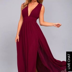 Burgundy Bridesmaids Dress